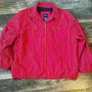 Catalina Jacket Windbreaker Full Zip Red